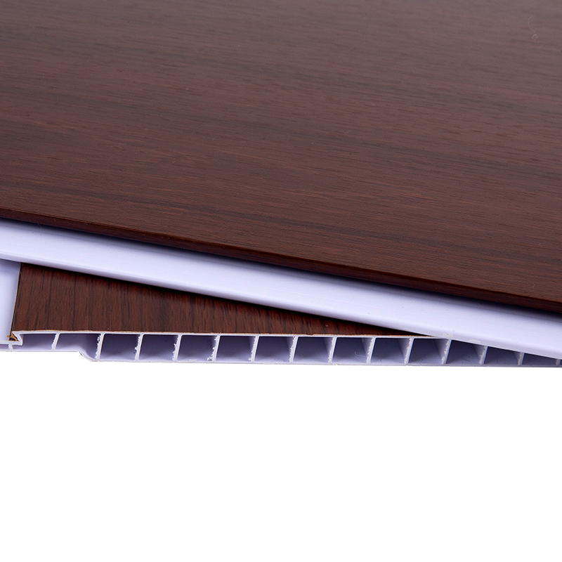 Walnut träkorn akustisk PVC väggpanel YXPVC2575